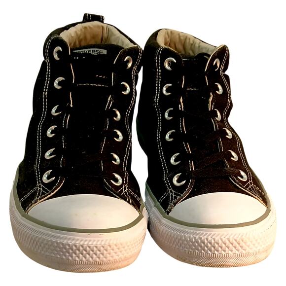 Converse Chuck Taylor All Star Mens Mid Cut Black Sneakers - Size 11 - Picture 2 of 8